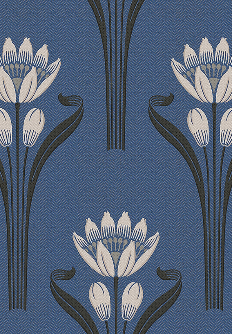 Rouleau Tulipes - Bleu