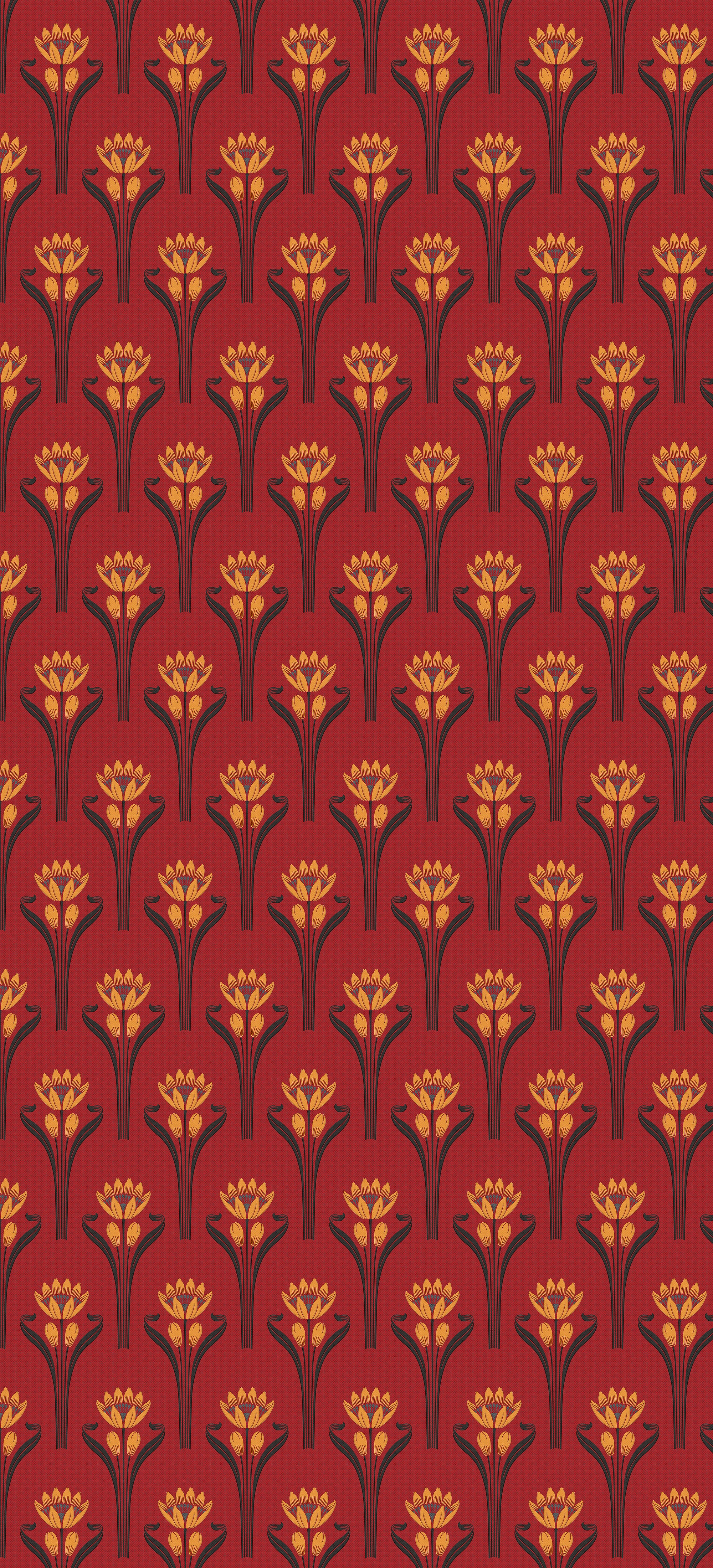 Rouleau Tulipes - Rouge