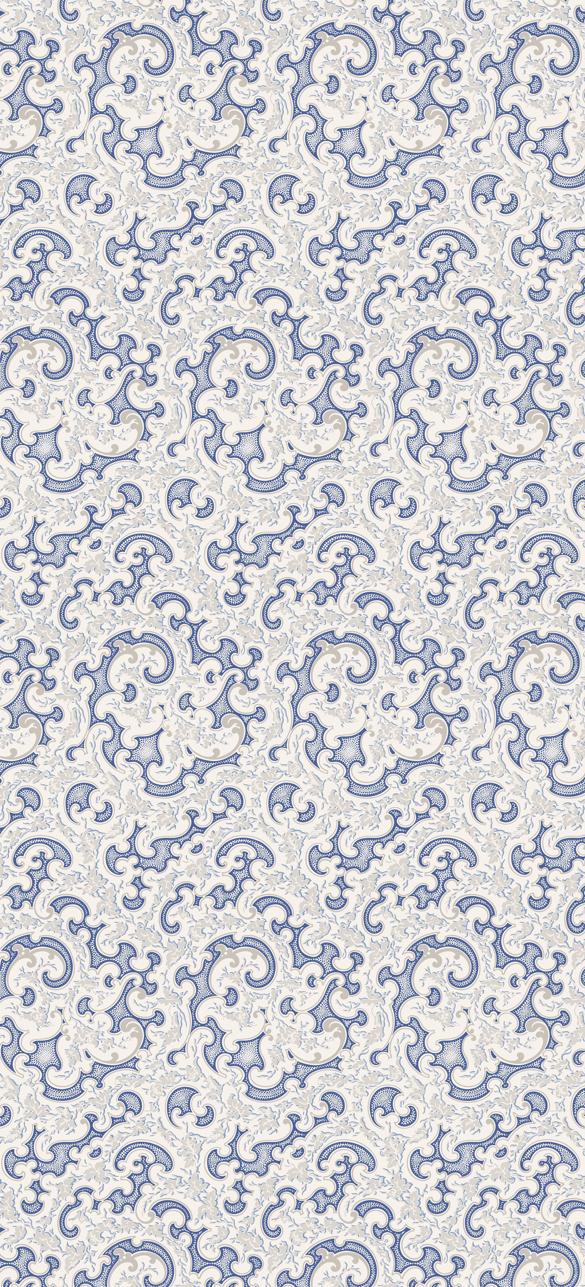Rouleau Volutes - Bleu