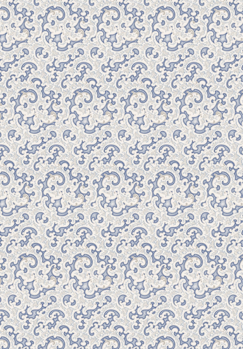 Rouleau Volutes - Bleu