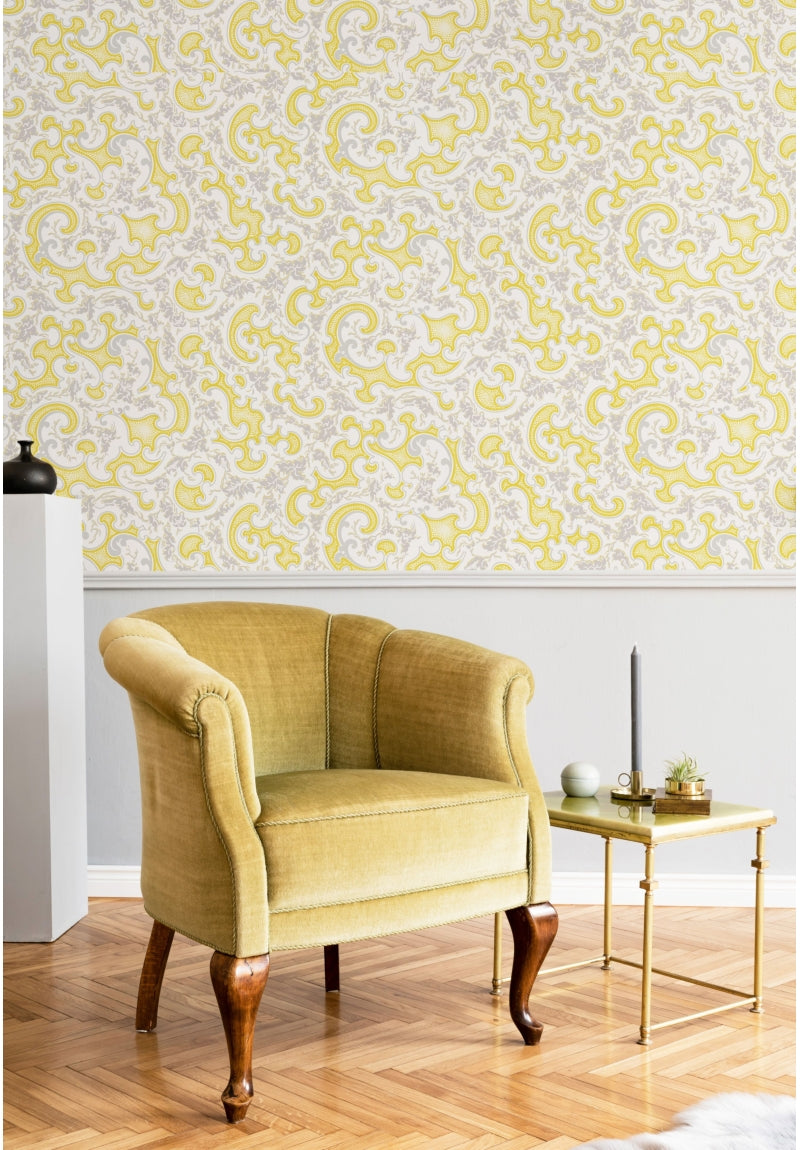 Rouleau Volutes - Jaune