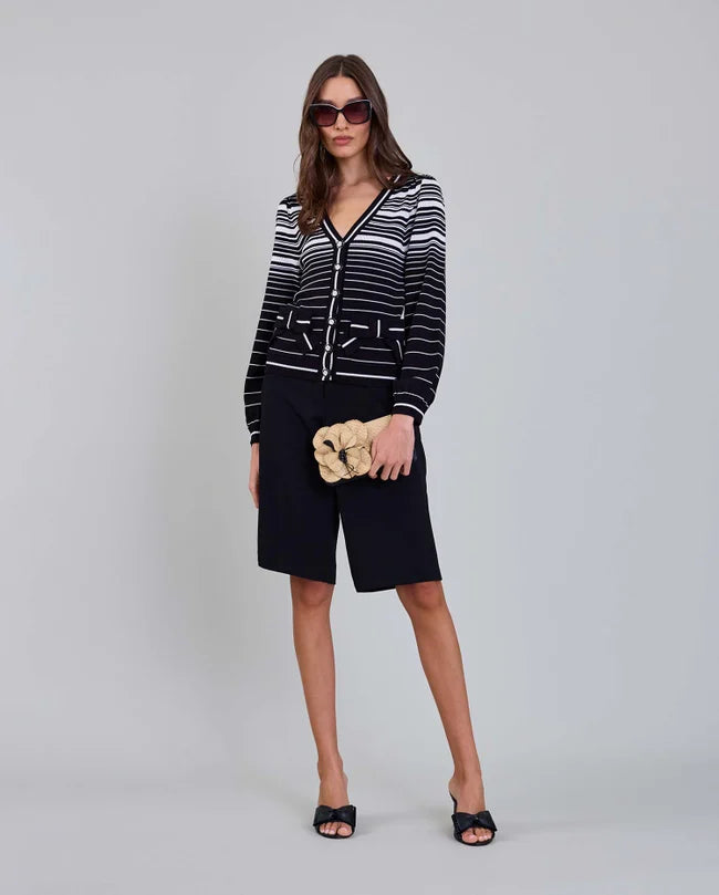 Black/White / Cardigan Ismae