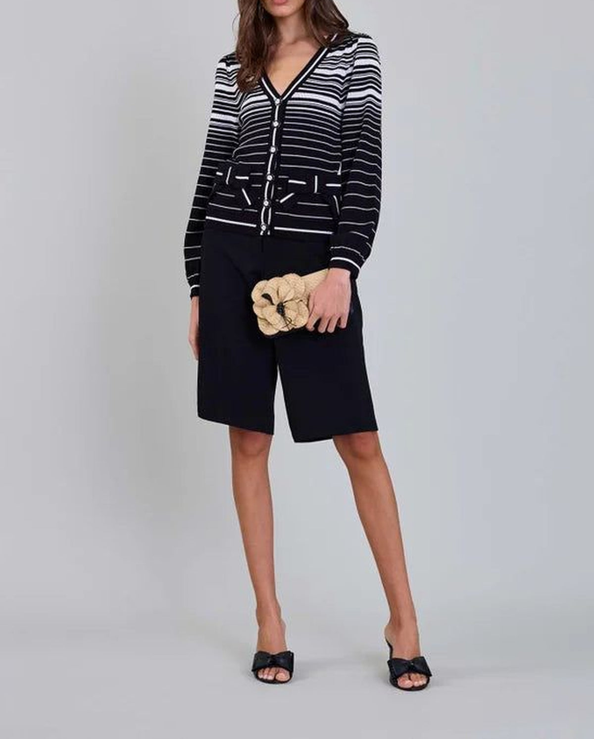 Cardigan Ismae - Noir et blanc