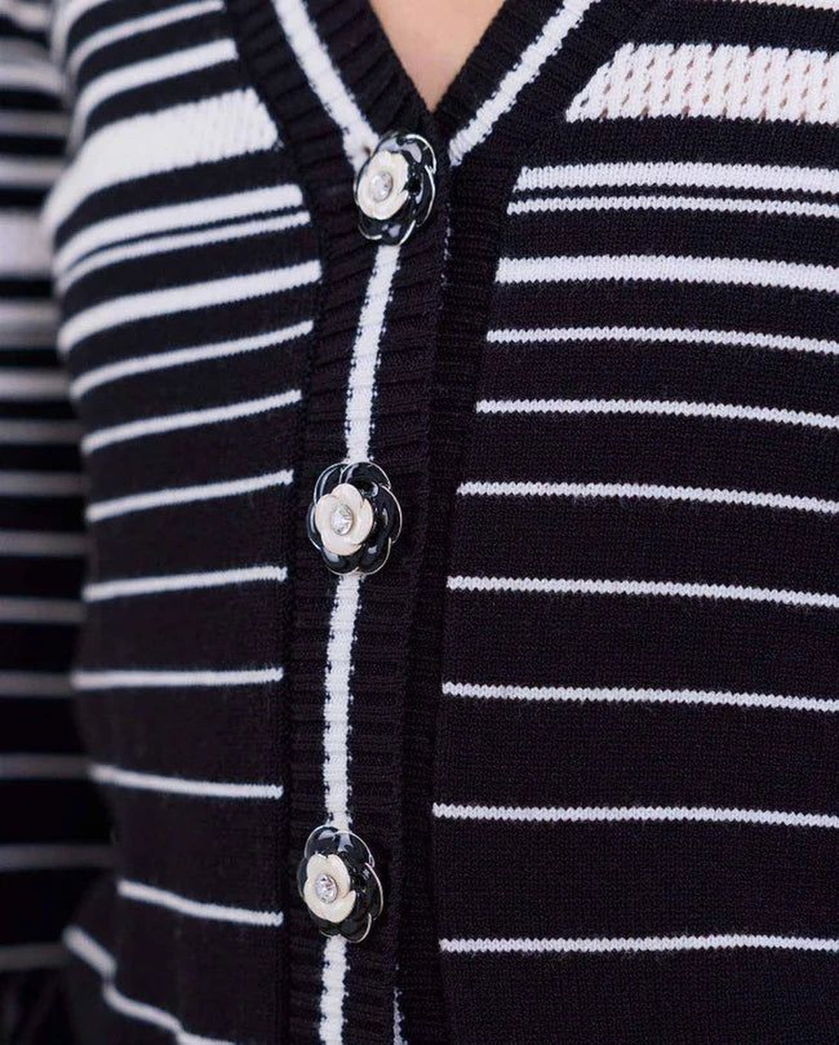 Cardigan Ismae - Noir et blanc
