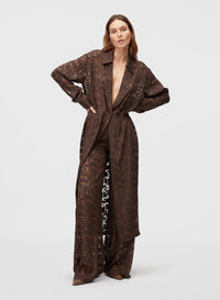 CHOCOLATE DEVOR? PALMS MOTIF DRESS (NR)