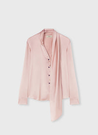 PALE ROSE SCARF SHIRT