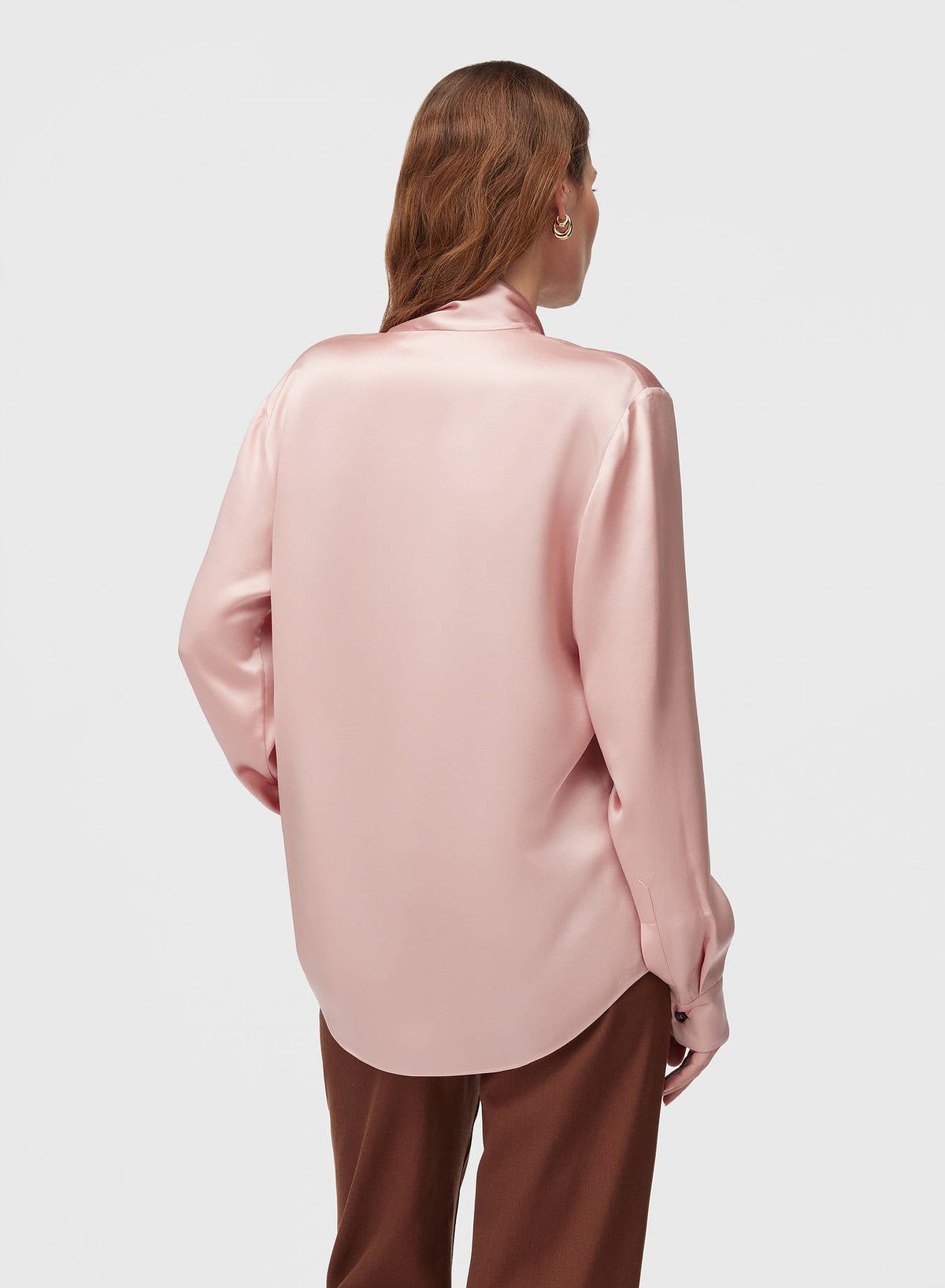 PALE ROSE SCARF SHIRT