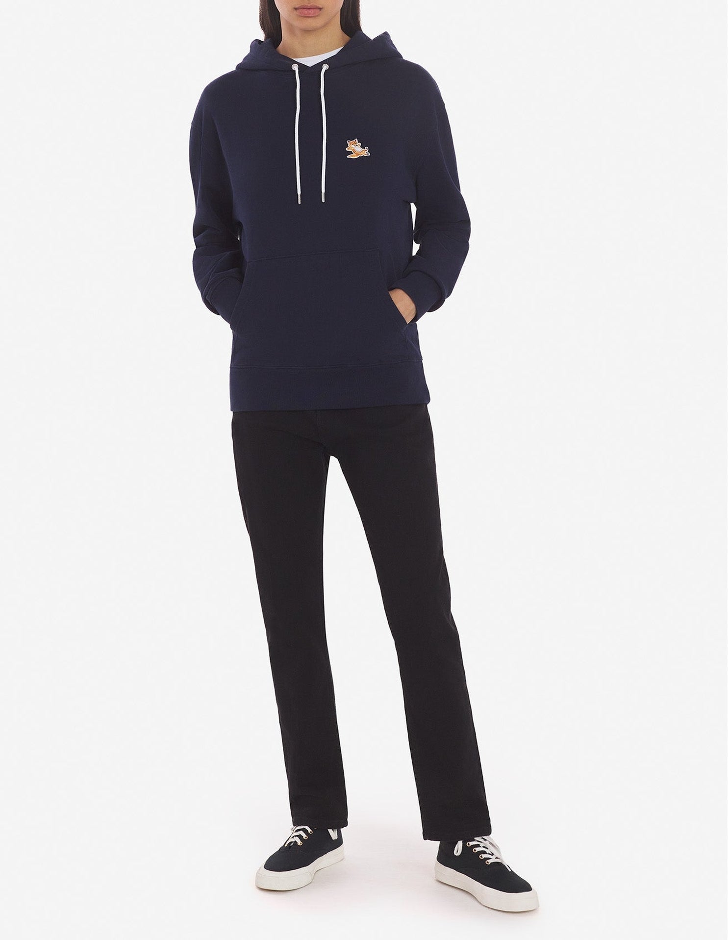 Sweat à capuche avec cordon de serrage - Navy