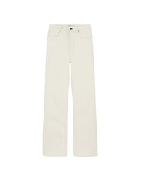 Pantalon droit en denim - Ecru