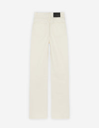 Pantalon droit en denim - Ecru