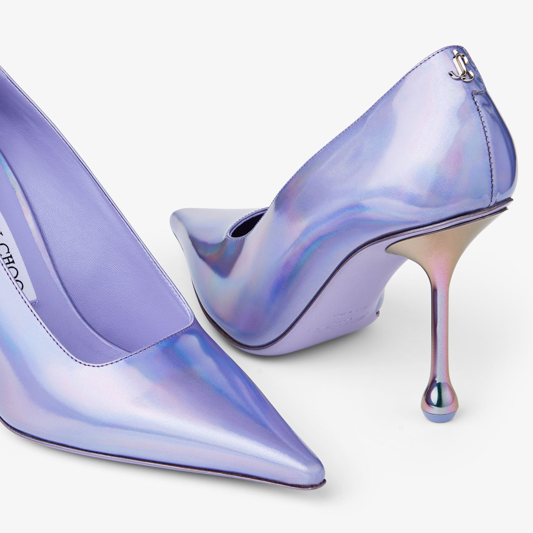 Escarpins Ixia 95 en cuir tanzanite - Tanzanite