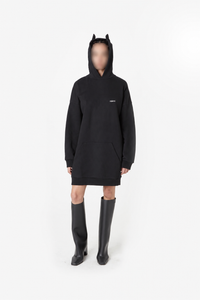 Robe à capuche Horn - Black