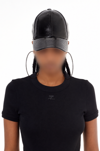 Casquette classique en vinyle - Black