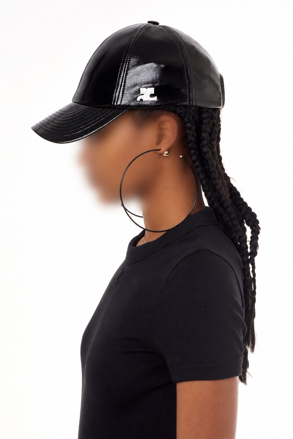 Casquette classique en vinyle - Black