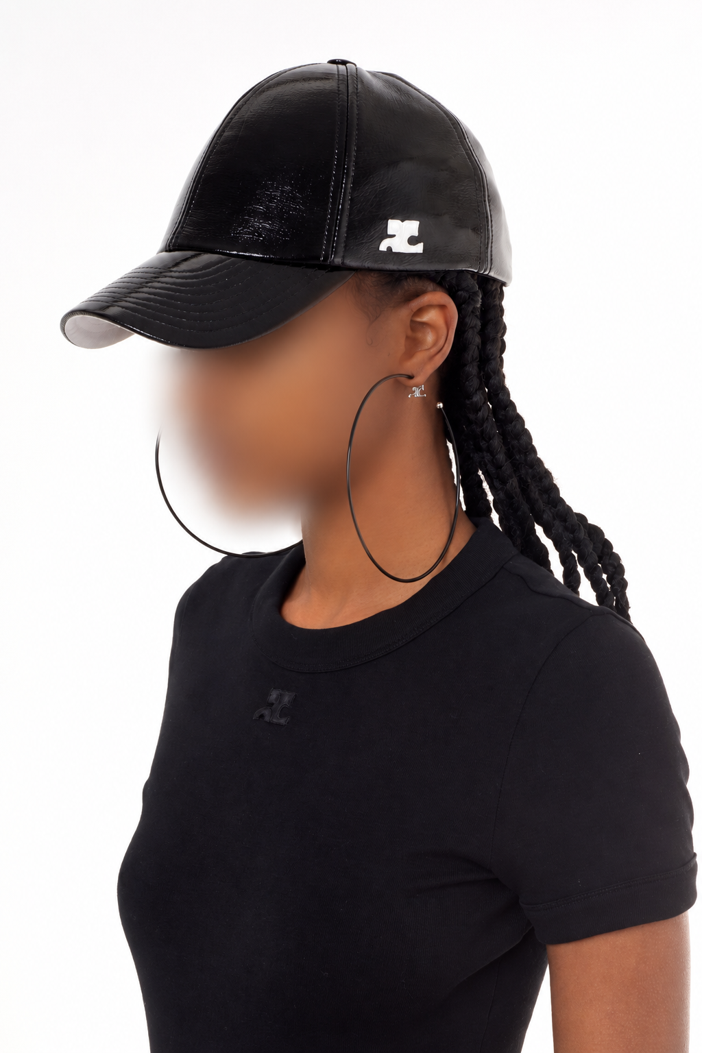 Casquette classique en vinyle - Black