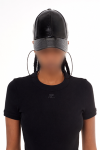 Casquette classique en vinyle - Black