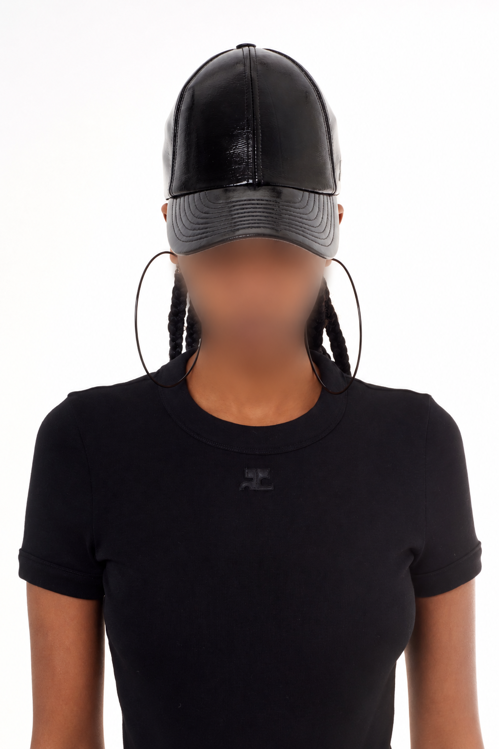 Casquette classique en vinyle - Black