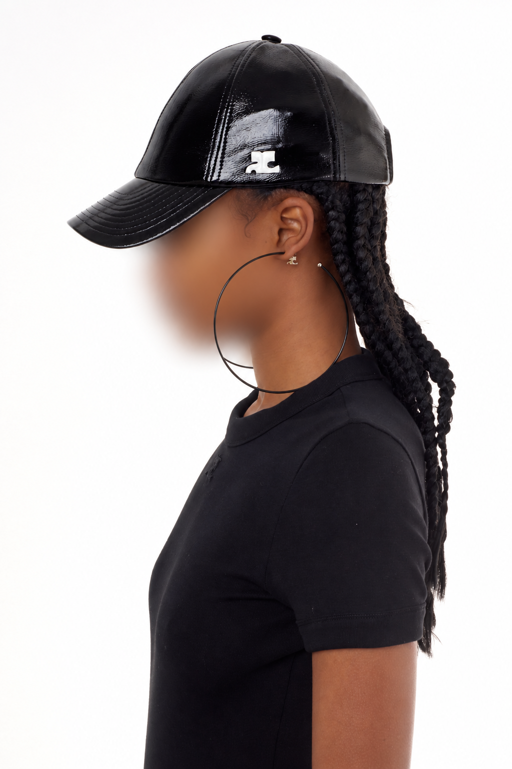 Casquette classique en vinyle - Black