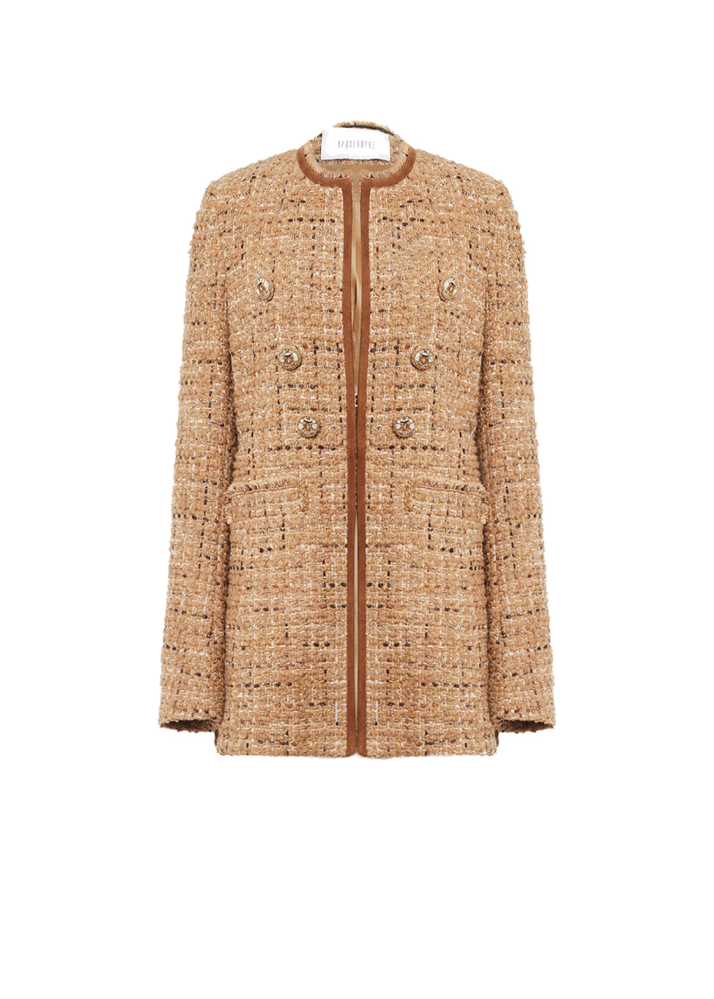 Veste double bouton devant avc - Camel