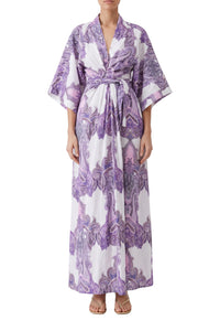 Caftan Indria imprimé - Amethyst