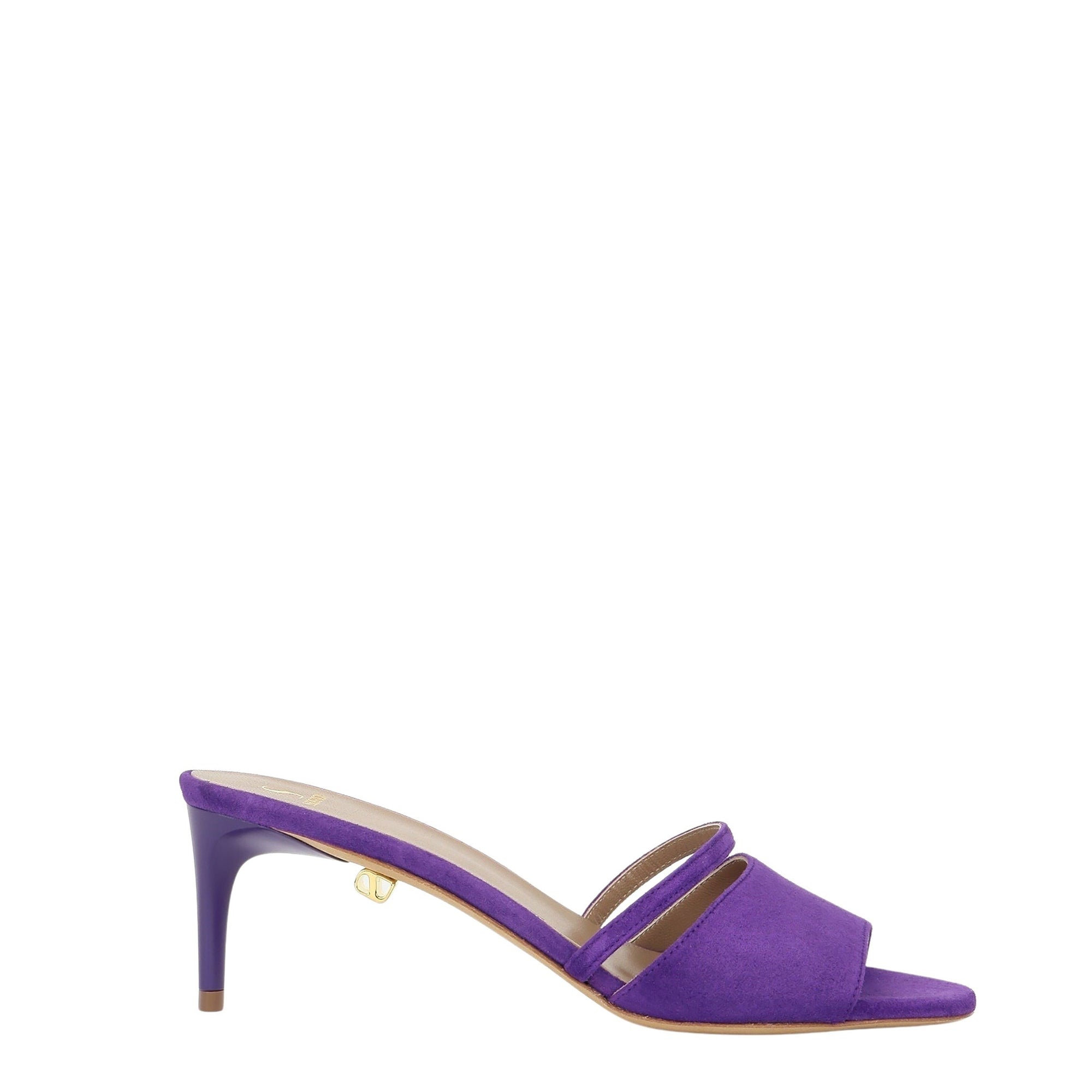 14qty NEW / Mules Ines 70 en cuir suédé - Purple