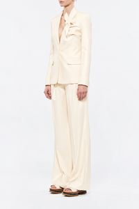 Ivory / Veste blazer Oslo en lin - Ivory