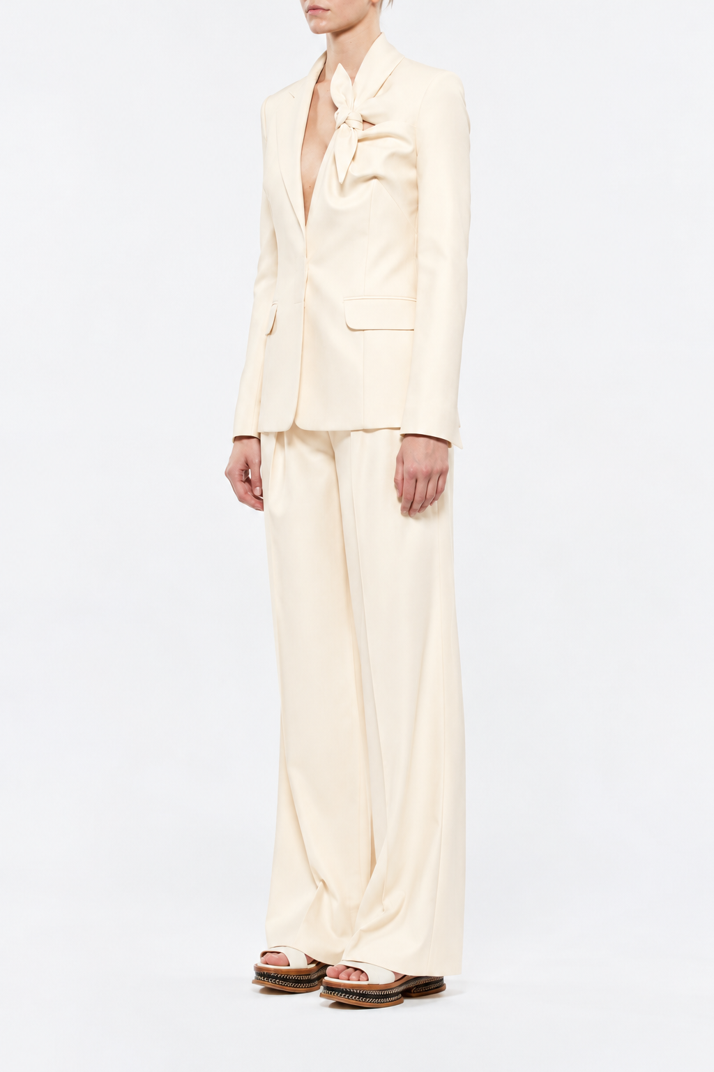 Ivory / Veste blazer Oslo en lin - Ivory