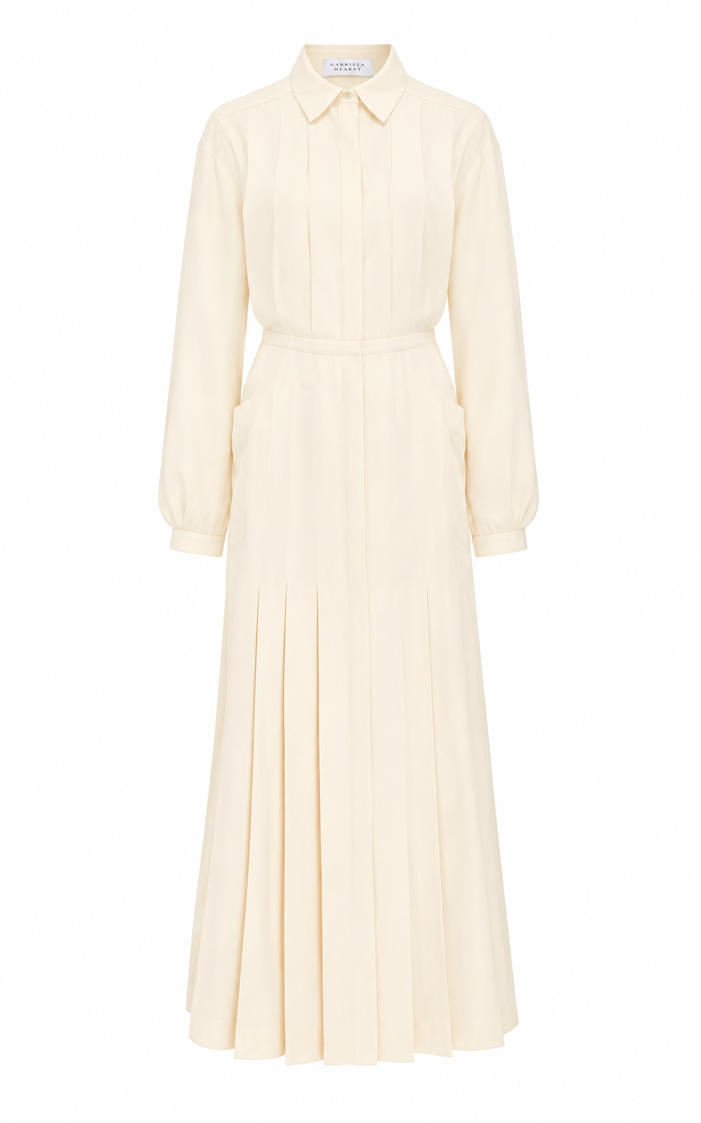 Ivory / Robe-chemise Moray en soie - Ivory