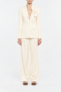 Ivory / Veste blazer Oslo en lin - Ivory