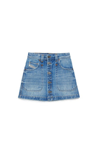 Jupe délavée en denim - Denim