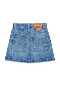Jupe délavée en denim - Denim