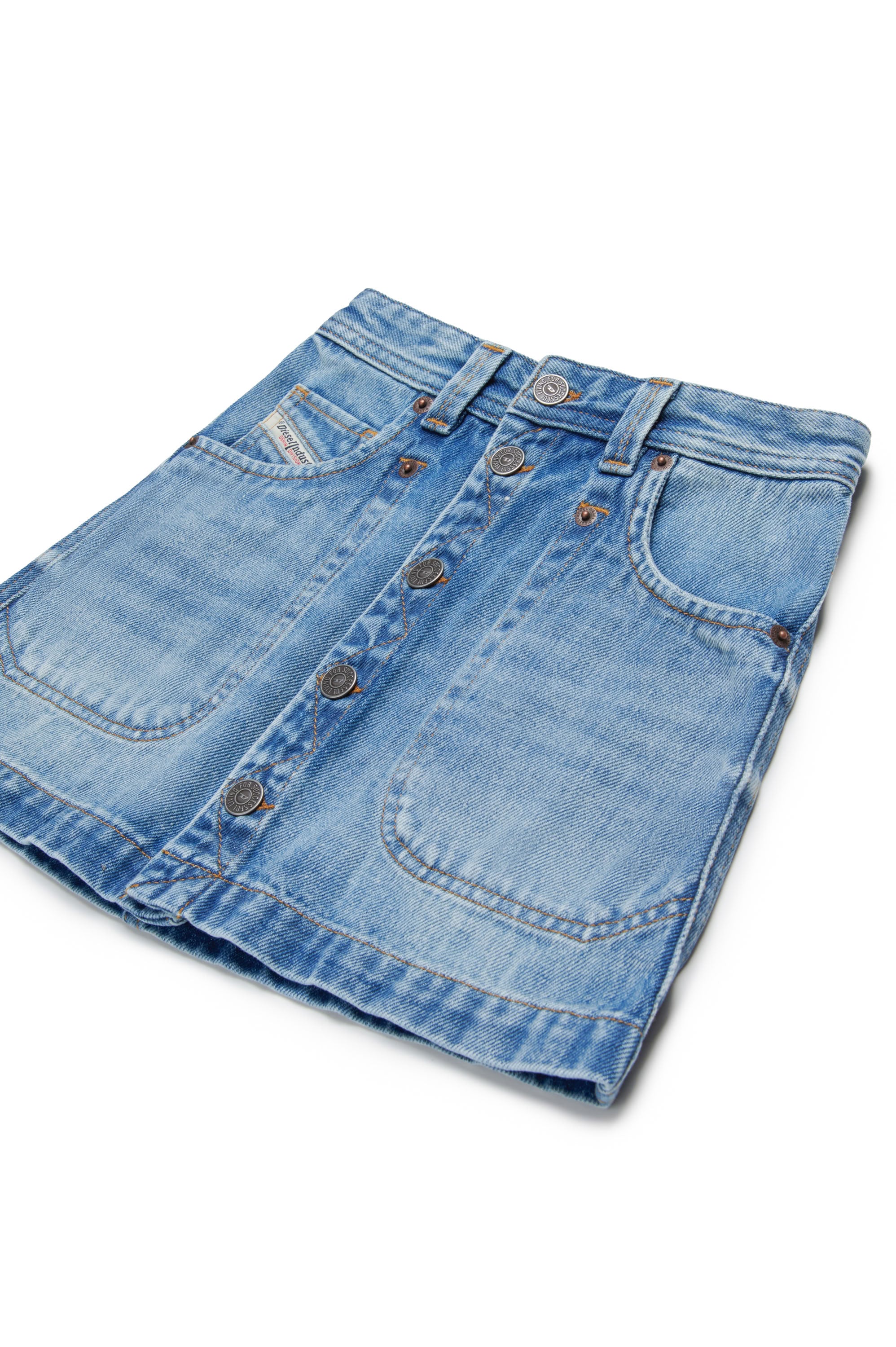 Jupe délavée en denim - Denim