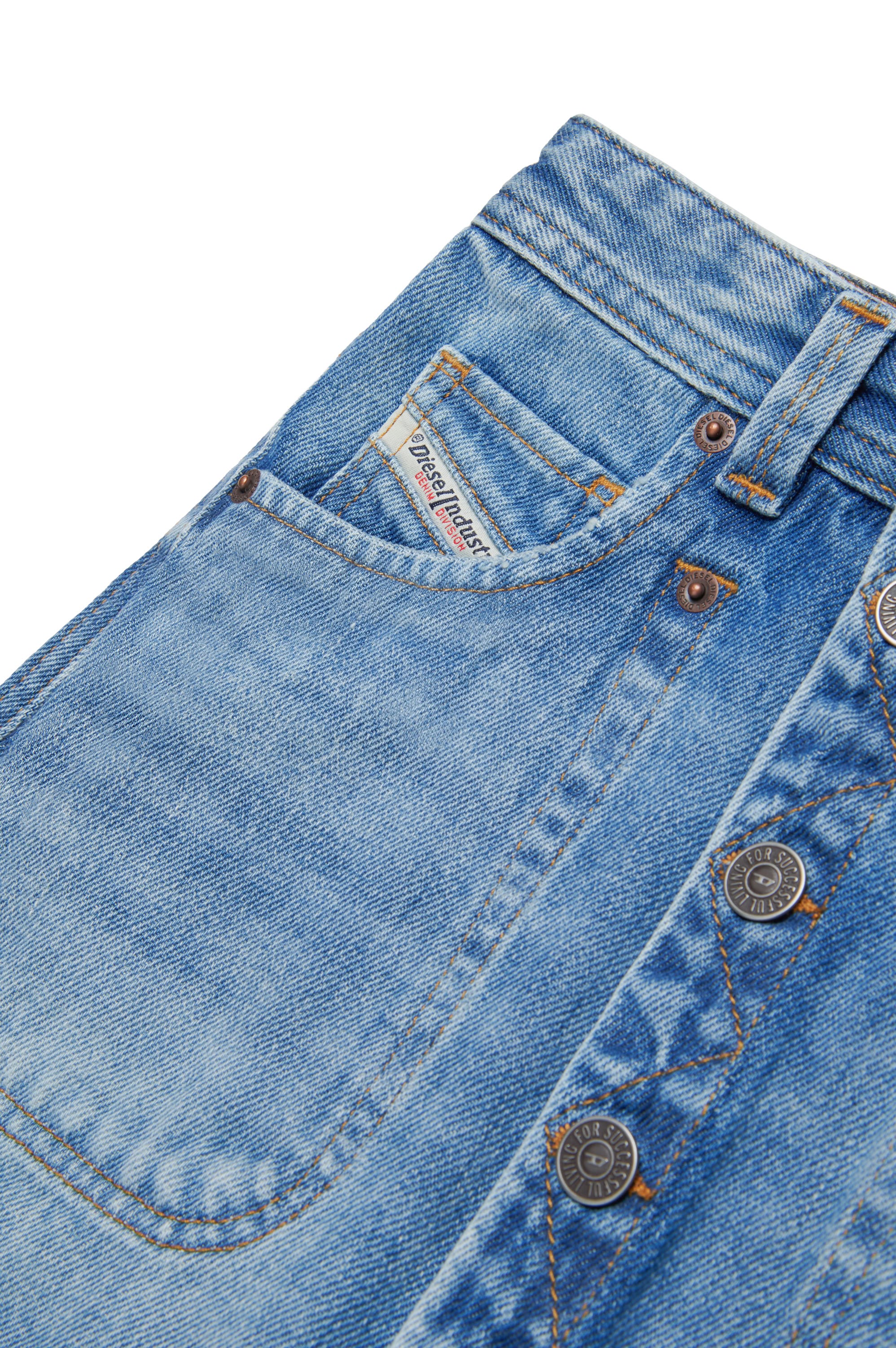 Jupe délavée en denim - Denim