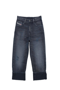 Washed denim trousers - Denim