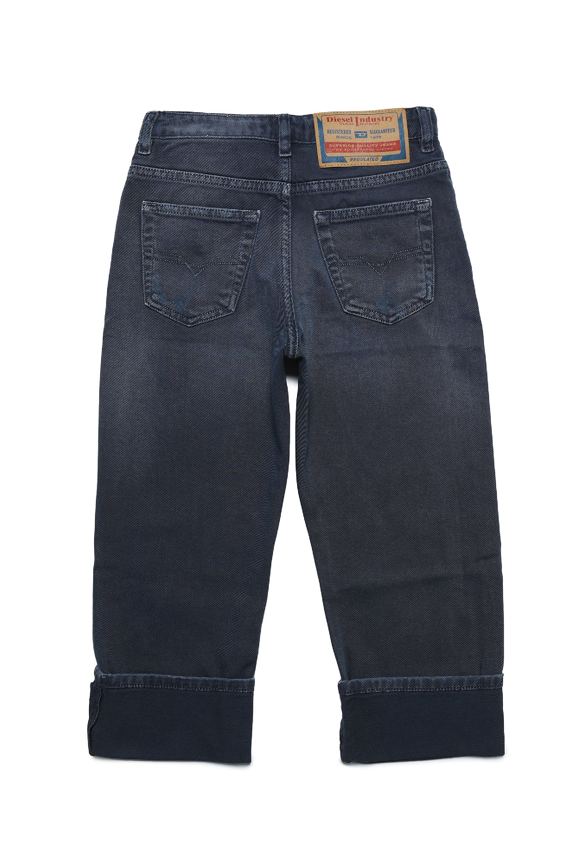 Washed denim trousers - Denim