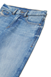 Pantalon délavé en denim - Denim