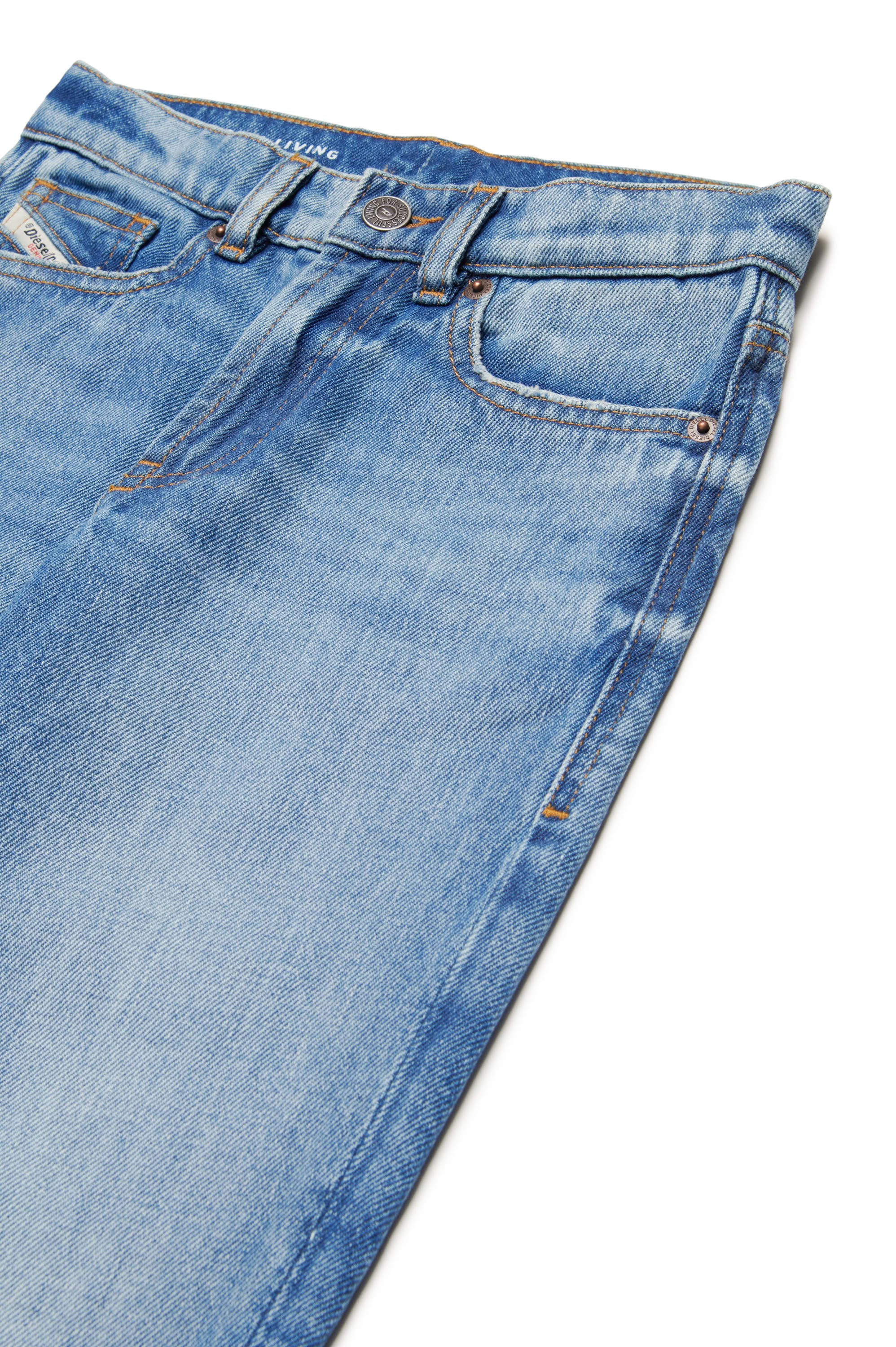 Pantalon délavé en denim - Denim