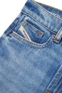 Pantalon délavé en denim - Denim