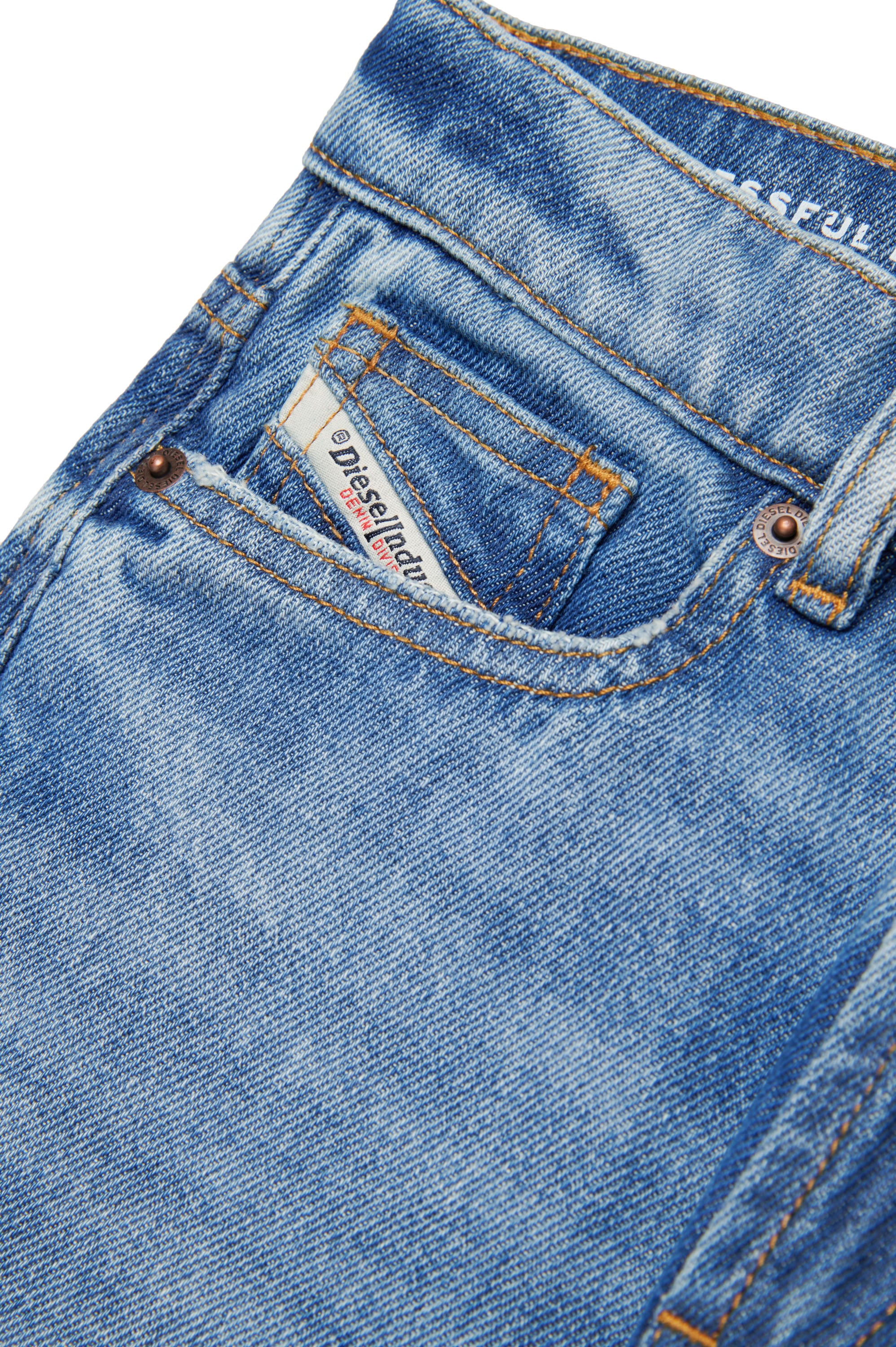 Pantalon délavé en denim - Denim