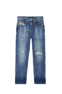 Pantalon délavé en denim - Denim