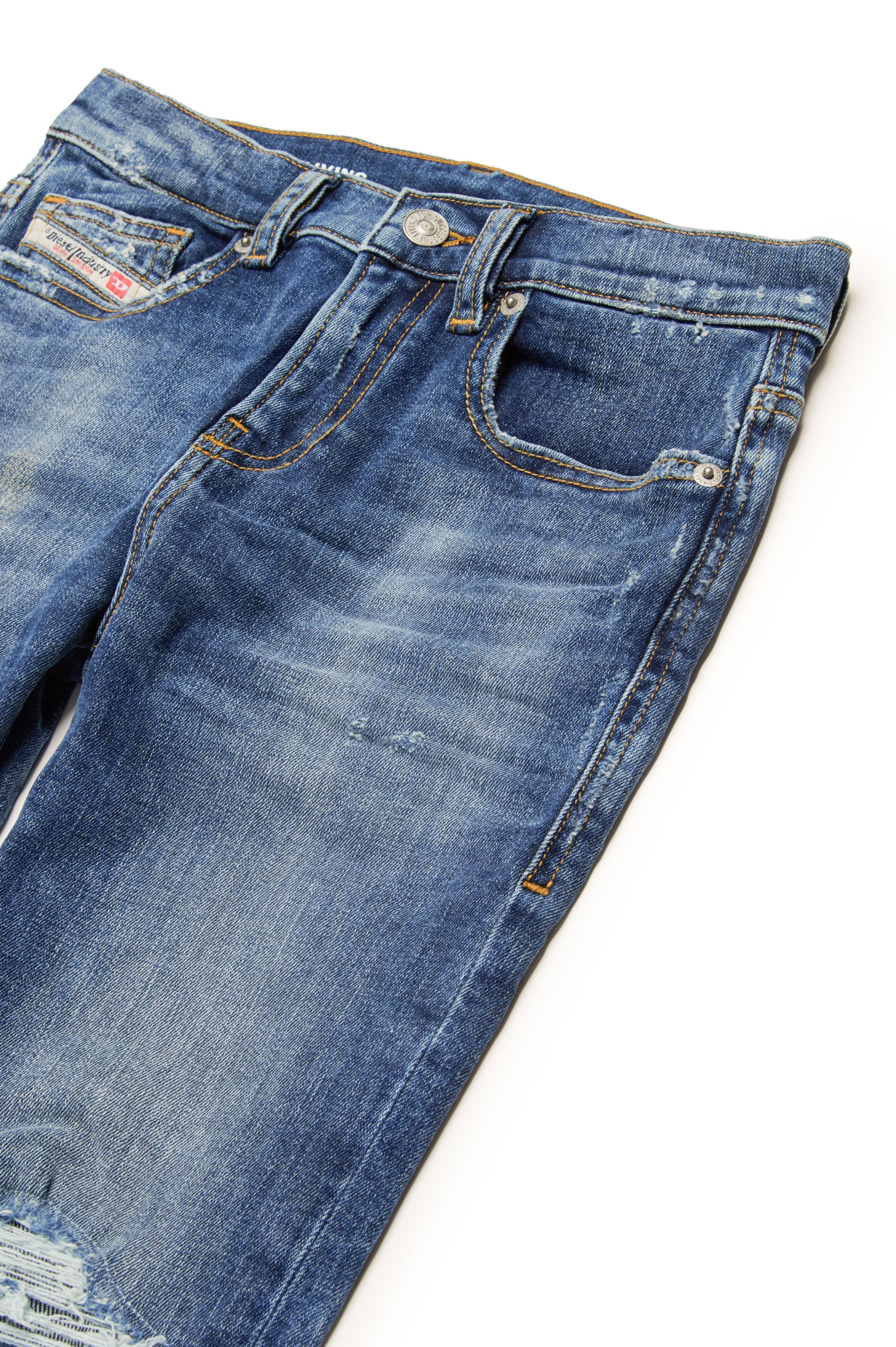 Pantalon délavé en denim - Denim