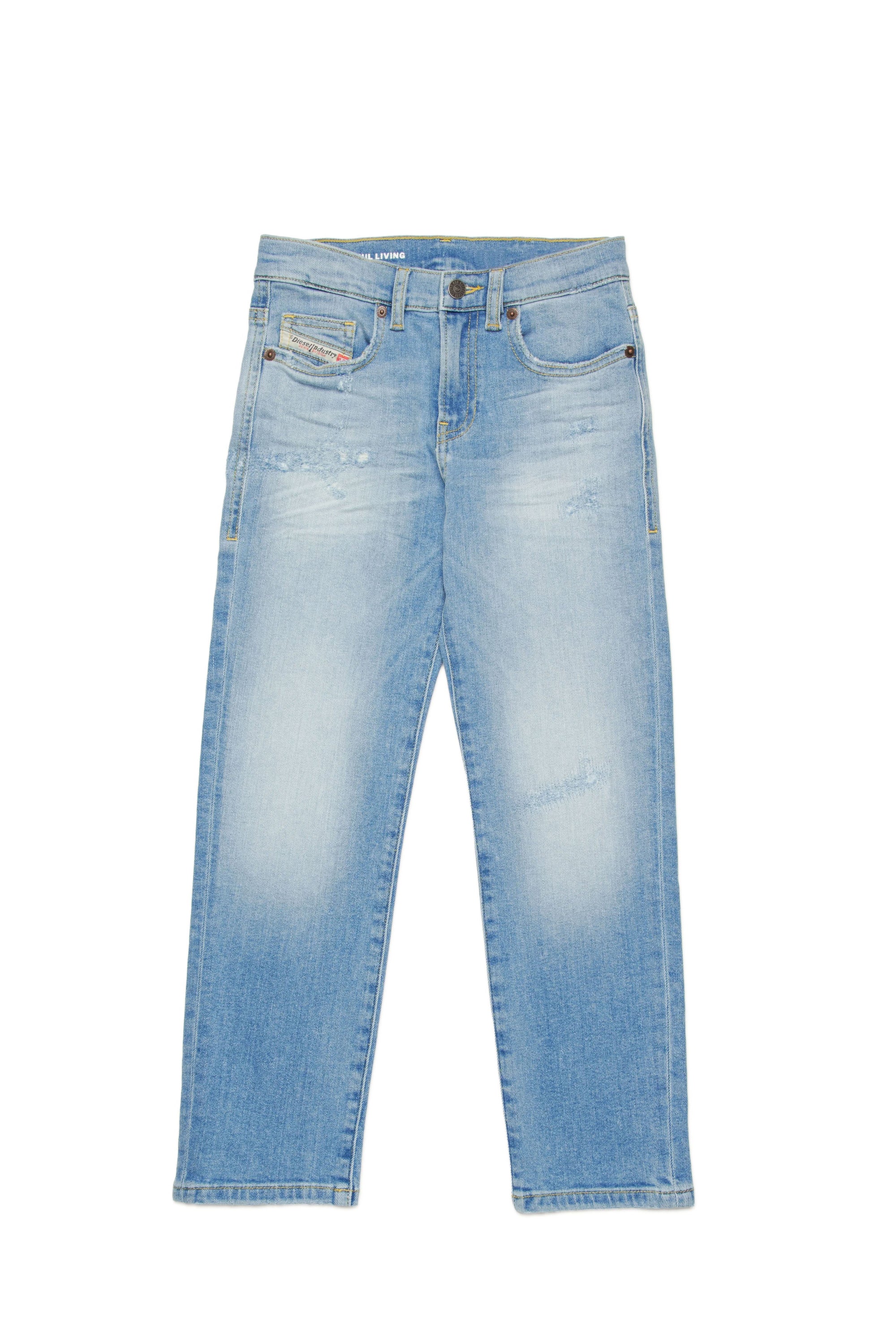 Washed denim trousers - Denim