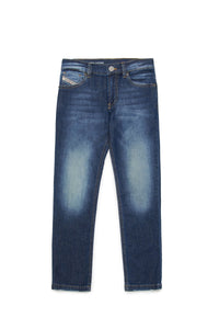 Pantalon délavé en denim - Denim
