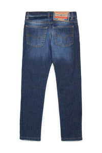 Pantalon délavé en denim - Denim