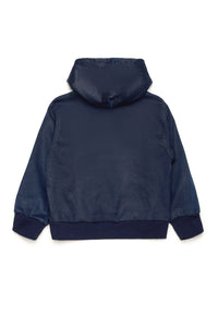 Sweat à capuche ample à capuche - Denim
