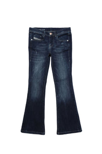 Washed denim trousers - Denim