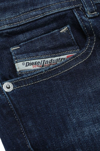 Washed denim trousers - Denim