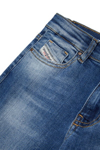 Washed denim trousers - Denim