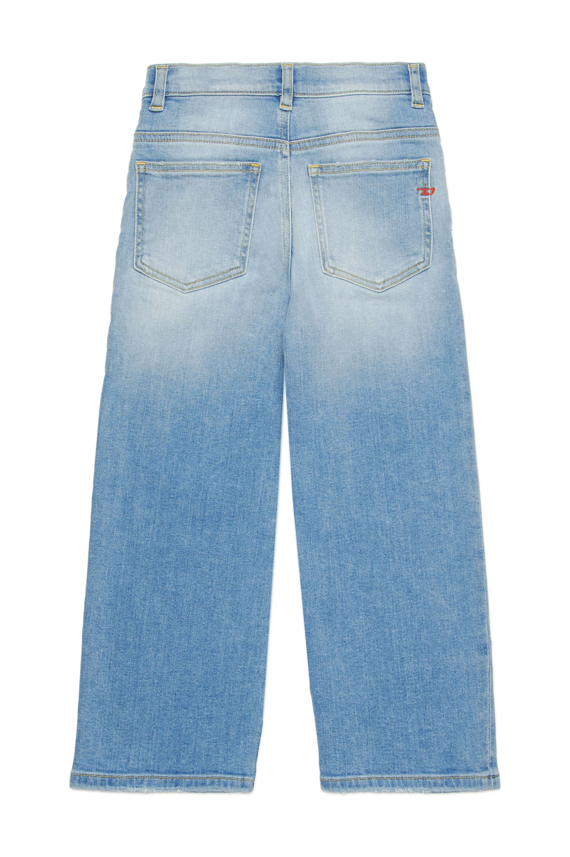 Washed denim trousers - Denim