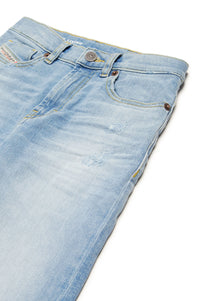 Washed denim trousers - Denim
